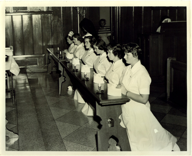 School of Nursing Capping Ceremony in Cor Jesu Chapel
